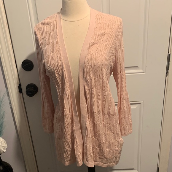August Silk Light Pink Women's Cardigan - Picture 1 of 3